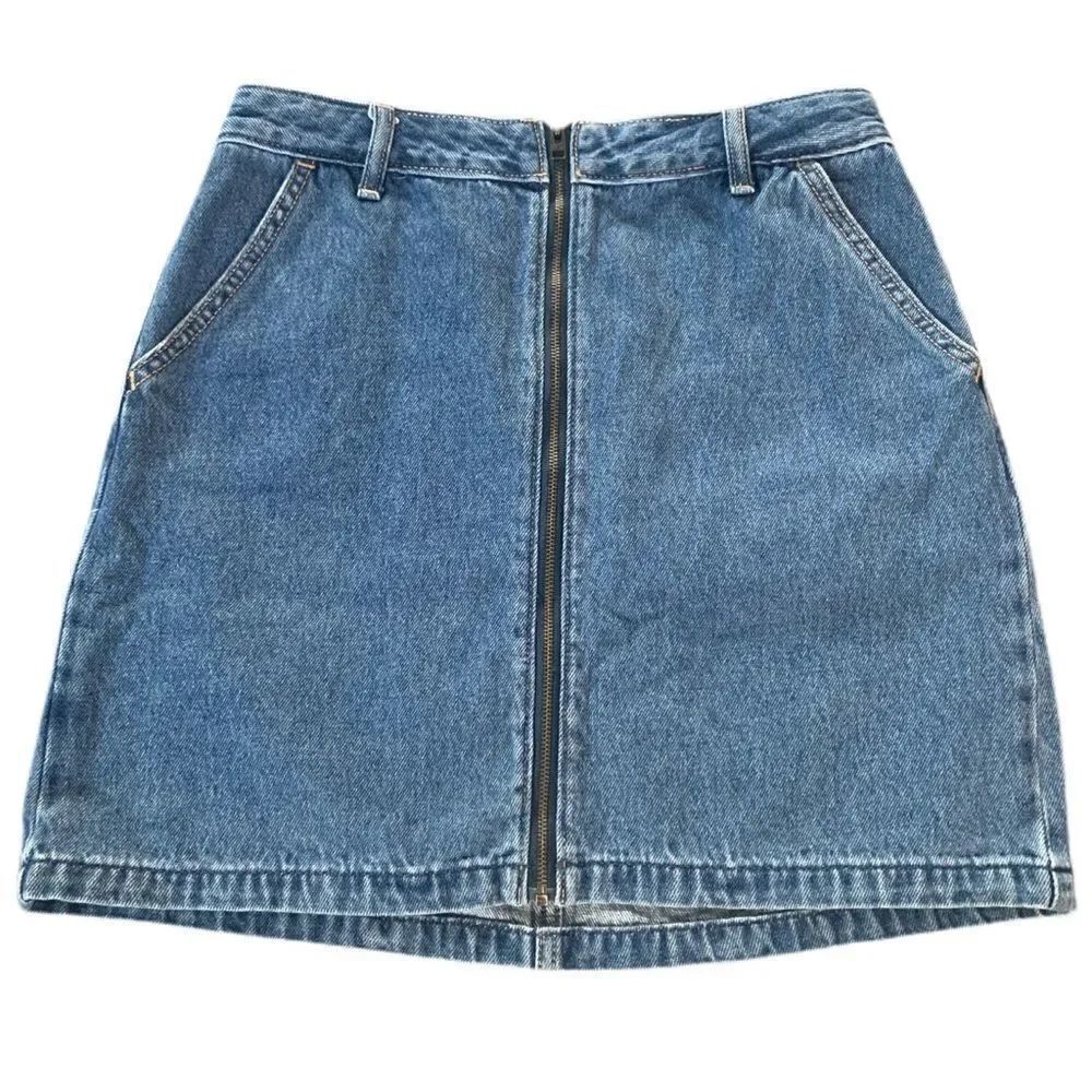 Hollister jean high rise skirt